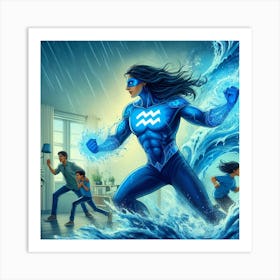 Aquarius Super Mom #11 Art Print