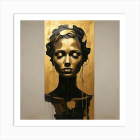 Gold Of A Woman Art Print