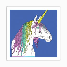 Colorful Unicorn Art Print