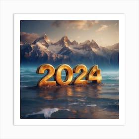 NEW YERS 2024 Art Print