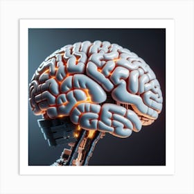 Artificial Brain Art Print