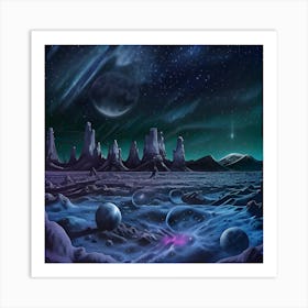 Space Landscape 13 Art Print