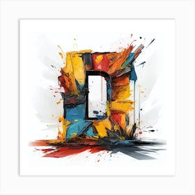 Letter D 3 Art Print