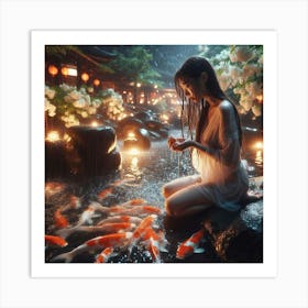 Koi Pond 8 Art Print