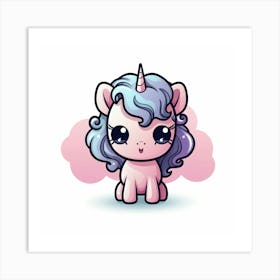 Cute Unicorn 496 Art Print