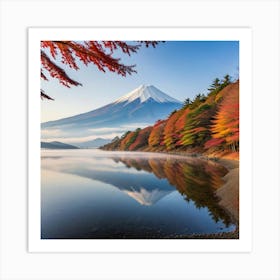 Mt Fuji In Autumn Art Print