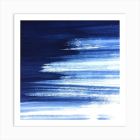 Abstract Painting , Blue 1 Art Print