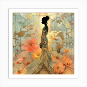 Lady In A Dress Art Print