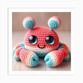 Amigurumi, crab 1 Art Print