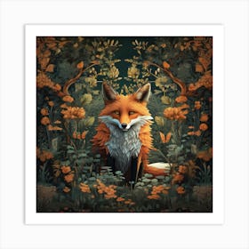 Fox In The Forest Art Print