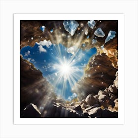 Heart Of Crystals Art Print