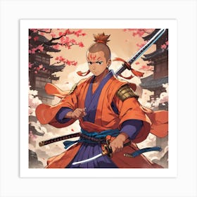 Yogi Adityanath as a Samurai 1 Art Print