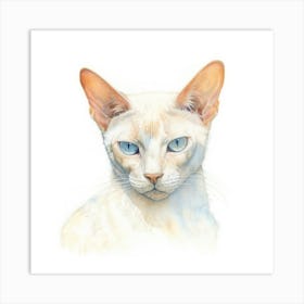 Chantilly Tiffany Cat Portrait 2 Art Print