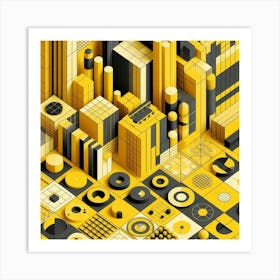 3d City Art Print