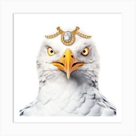 Eagle With Diamonds Art Print