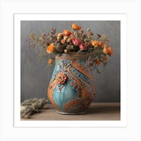 Vase With Flowers Art Print