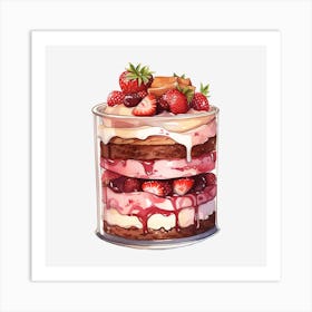 Jar Of Desserts 3 Art Print