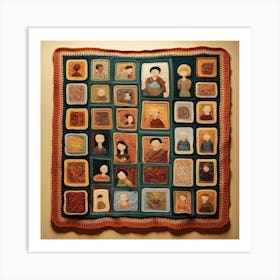 Family Quilt Art Print