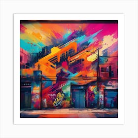 Graffiti Street Art 4 Art Print