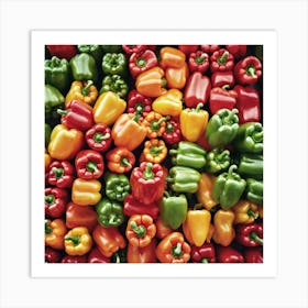 Colorful Peppers 54 Art Print