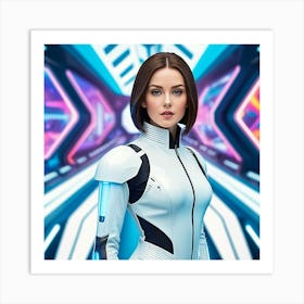 Futuristic Woman 20 Art Print