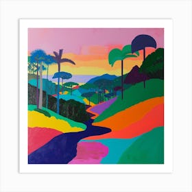 Abstract Park Collection Ibirapuera Park Sao Paulo 3 Art Print