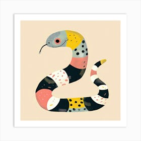 Charming Illustration Snake 2 Art Print