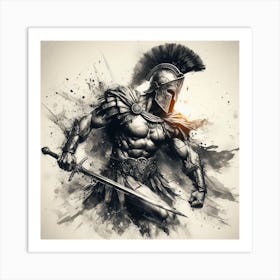 Spartan Warrior 2 Art Print