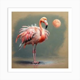 Pink Flamingo 11 Art Print