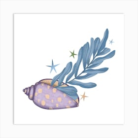 Whimsical ocean print Art Print