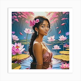 Lotus Flower 2 Art Print