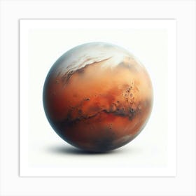 Mars Planet Art Print