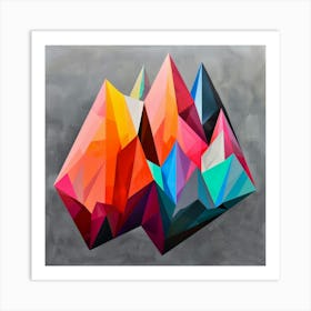 Abstract Polygons Art Print