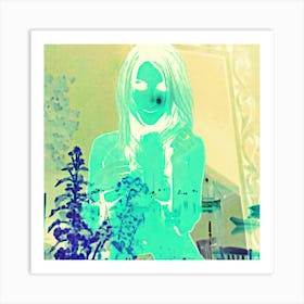 Positive negative Art Print