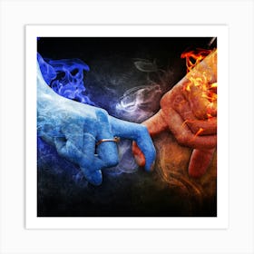 Fire And Ice Art Print