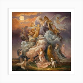 Night Of The Angels Art Print