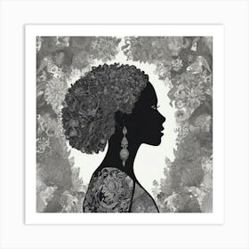 Silhouette Of A Woman 2 Art Print