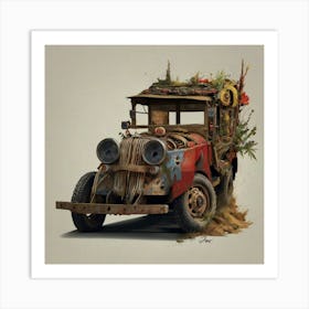 Rusty Truck Art Print