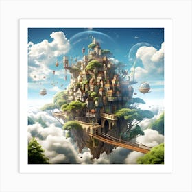 Fairytale City Art Print