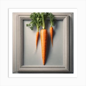 Carrots In A Frame 59 Art Print