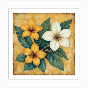 Hawaiian Flowers Art 3 Art Print