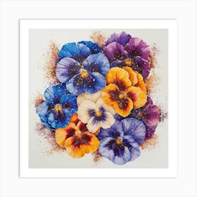 Pansies 9 Art Print