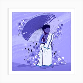 Summer Blues Square Art Print