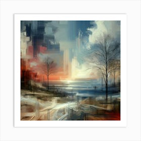 Abstract Horizons 26 Art Print