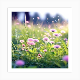 Dandelion Field Art Print