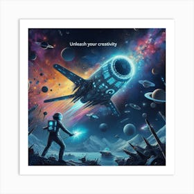 Spaceship 48 Art Print