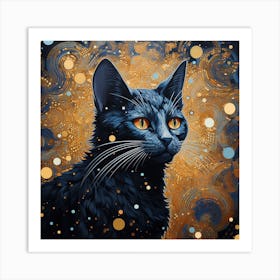 Black Cat Art Print