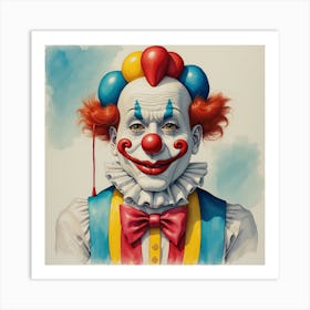 Clown Portrait Art Print