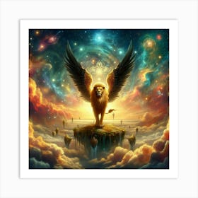 Lion In The Sky 7 Art Print