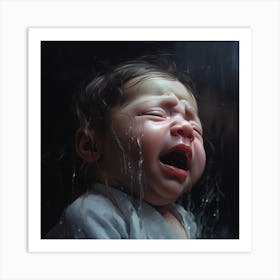 Crying Baby Art Print